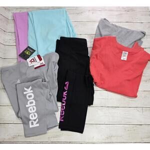 NWT Reebok Girls Activewear Set with Leggings and Tops - Sz XXL